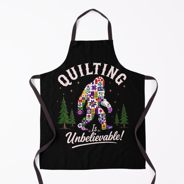 Item preview, Quilting Is Unbelievable Bigfoot Patchwork designed and sold by ChristiPeta.