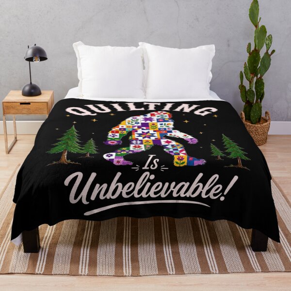 Item preview, Quilting Is Unbelievable Bigfoot Patchwork designed and sold by ChristiPeta.
