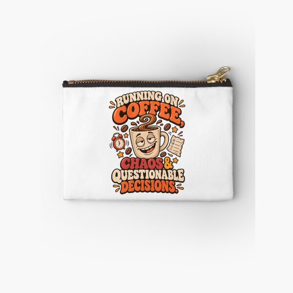 Item preview, Running on Coffee Chaos and Questionable Decisions designed and sold by Flamocha.