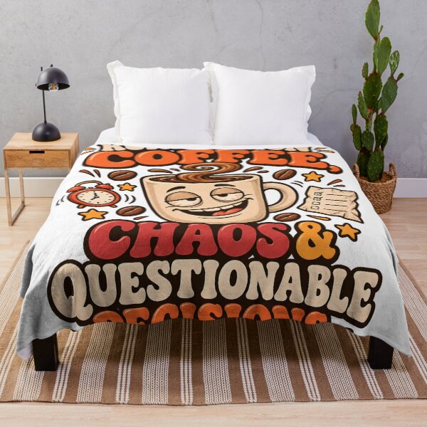 Item preview, Running on Coffee Chaos and Questionable Decisions designed and sold by Flamocha.