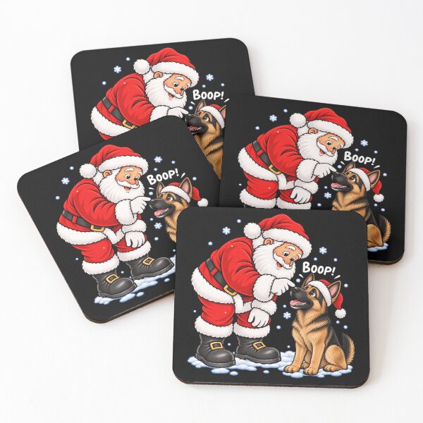 Item preview, Funny German Shepherd Dog Santa Boop Merry Chirstmas Mom Dad designed and sold by rafaeltto.