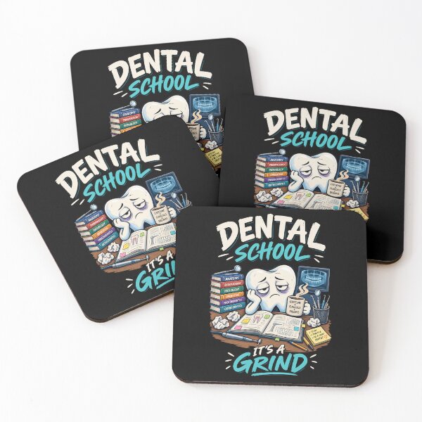 Item preview, Dental School Grind – Funny Dental Student Exam Stress and Caffeine designed and sold by SidTastic .