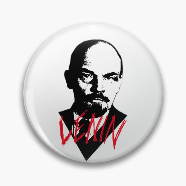 Item preview, Vladimir Lenin (Red Text) - High Contrast Revolutionary Portrait designed and sold by Flemetharya.