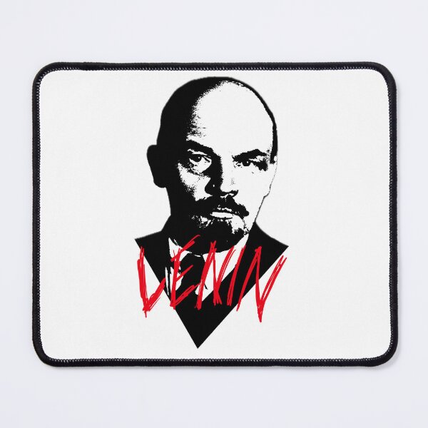 Item preview, Vladimir Lenin (Red Text) - High Contrast Revolutionary Portrait designed and sold by Flemetharya.