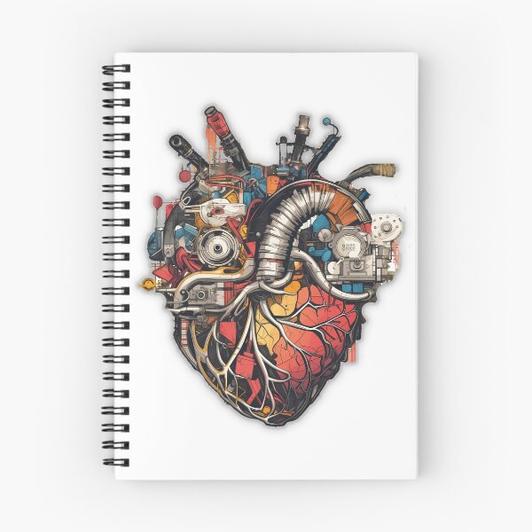 Item preview, Mechanical Heart – Steampunk Anatomy Art designed and sold by DotLineColor.