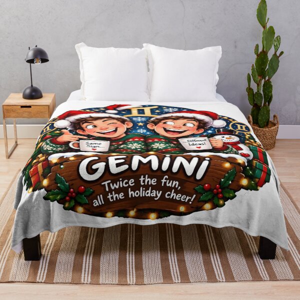 Item preview, Funny Gemini Twins Christmas Same Sign Mugs designed and sold by Zodiac Celestial Art.