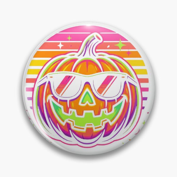 Item preview, Retro neon pumpkin vibes for Halloween season designed and sold by Colombianshop.