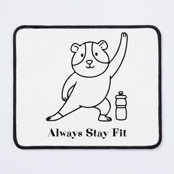 Item preview, Funny Guinea Pig – Always Stay Fit Cute Guinea Pig Lover Design designed and sold by SVALANART.