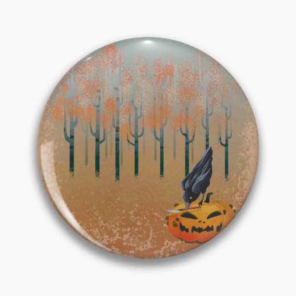 Item preview, Raven and pumpkin designed and sold by DEBolmente.
