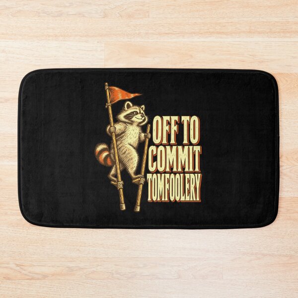 Item preview, Raccoon Off To Commit Tomfoolery Playful Animal Lover designed and sold by FolkGraphics.