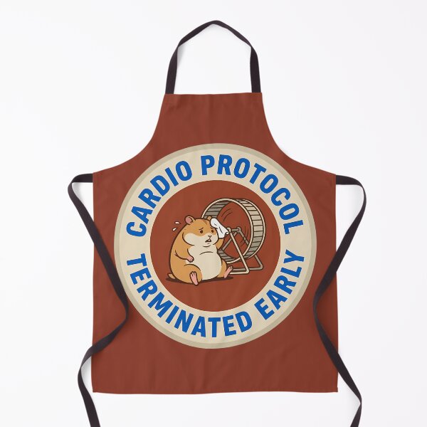 Item preview, Funny Hamster Cardio Routine Suspended Early Badge designed and sold by DripCultureLab.
