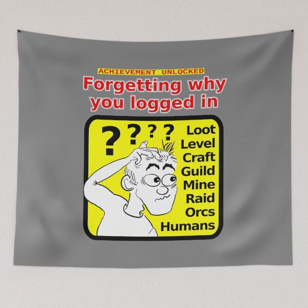 Item preview, Achievement unlocked: Forgetting why you logged in designed and sold by LittleGreyMan2026.