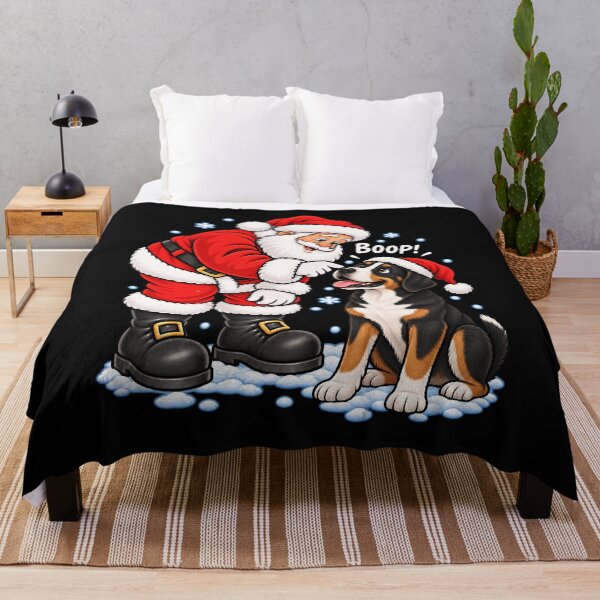 Item preview, Funny Great Swiss Mountain Dog Santa Boop Merry Chirstmas Mom Dad designed and sold by rafaeltto.