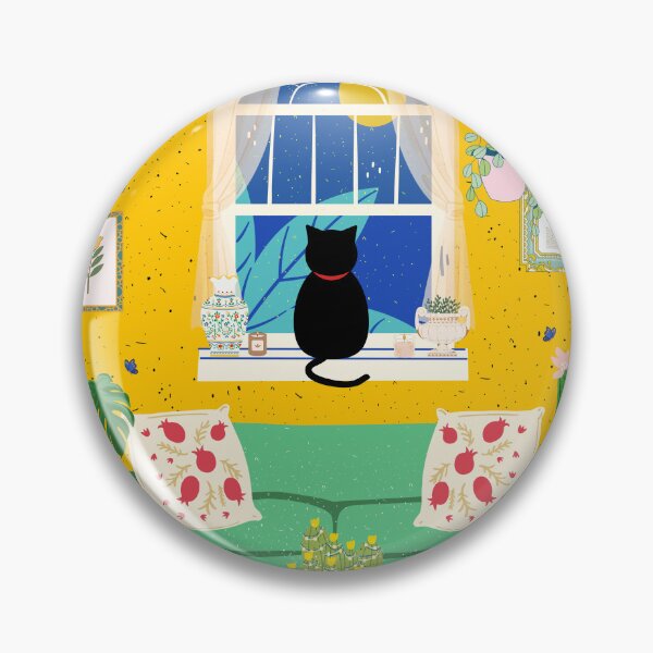 Item preview, Midnight Reveries - The Contemplating Cat designed and sold by JMC-Artworks.