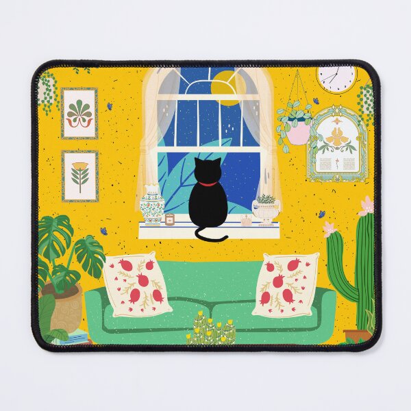 Item preview, Midnight Reveries - The Contemplating Cat designed and sold by JMC-Artworks.
