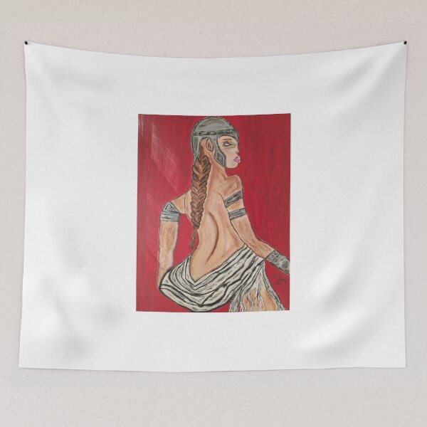 Item preview, Tribal Warrior, original acrylic painting designed and sold by VISARI77.