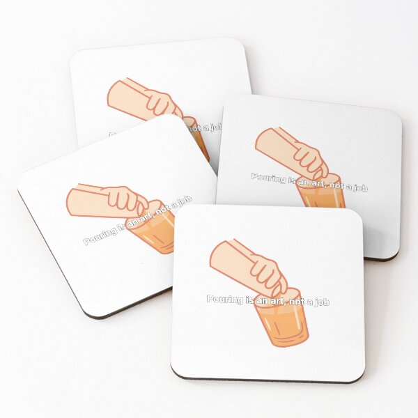 Item preview, Minimalist Bartender Pouring Art designed and sold by NiftyWrx.