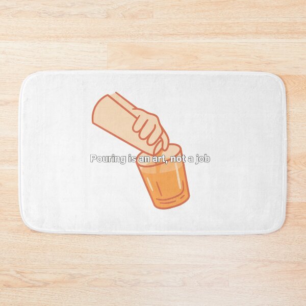 Item preview, Minimalist Bartender Pouring Art designed and sold by NiftyWrx.