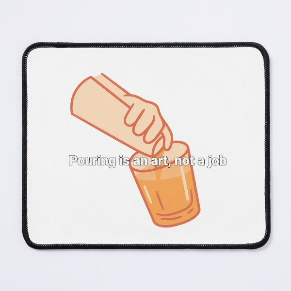 Item preview, Minimalist Bartender Pouring Art designed and sold by NiftyWrx.