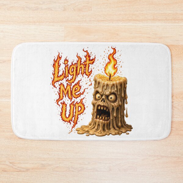 Item preview, Light Me Up - Scary Candle Monster Funny Horror Dark Humor Art designed and sold by HorrorWorldWeb.