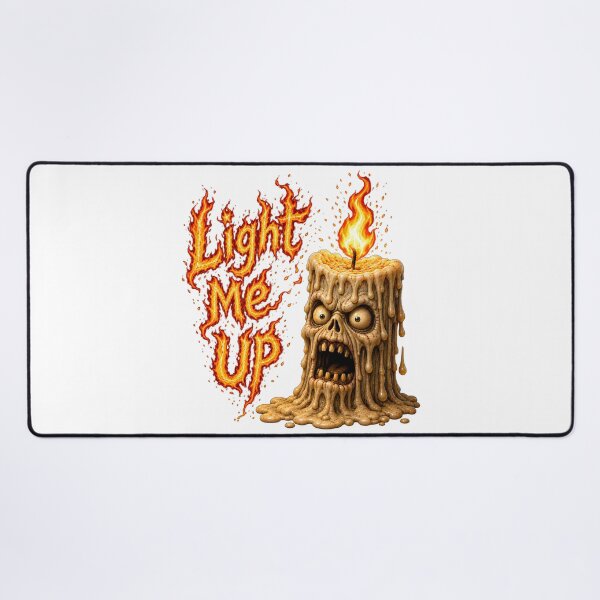 Item preview, Light Me Up - Scary Candle Monster Funny Horror Dark Humor Art designed and sold by HorrorWorldWeb.
