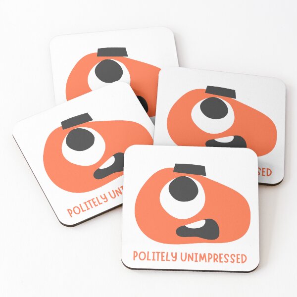 Item preview, Politely Unimpressed Funny Grumpy Monster designed and sold by Artsy-Ritzy.