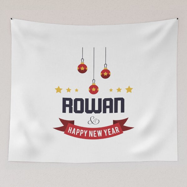 Item preview, Rowan Funny Personalized Christmas Name – Cool Custom Holiday Gift for Men and Boys designed and sold by Oussinc.