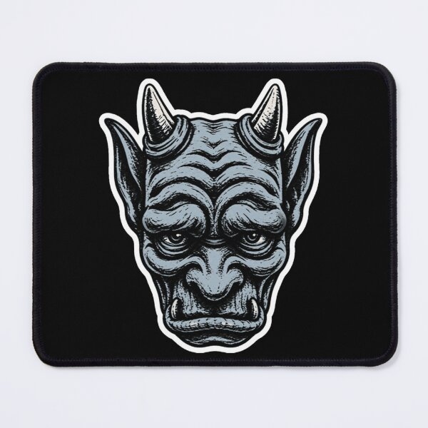 Item preview, Gothic Gargoyle Horned Monster Face Design designed and sold by wonder-reject.