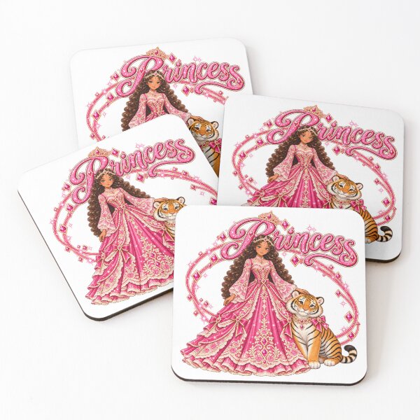 Item preview, Pink Princess with her pet Tiger designed and sold by meganlaub1.