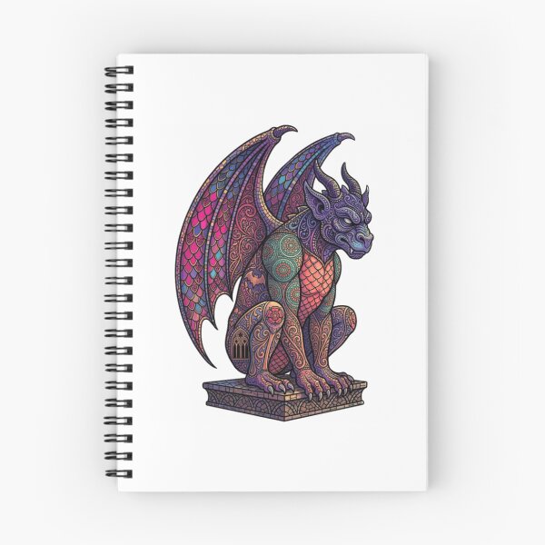 Item preview, Gothic Gargoyle Colorful Stained Glass Design designed and sold by wonder-reject.