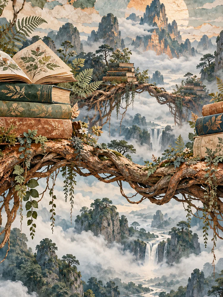 Thumbnail 4 of 4, iPhone Case, Aerial Roots Library designed and sold by DrizzyV.