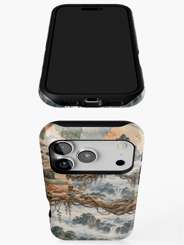 Thumbnail 3 of 4, iPhone Case, Aerial Roots Library designed and sold by DrizzyV.