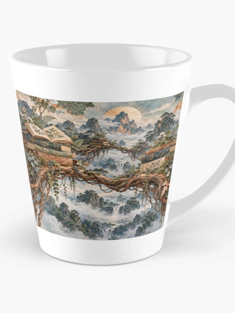 Thumbnail 1 of 4, Coffee Mug, Aerial Roots Library designed and sold by DrizzyV.