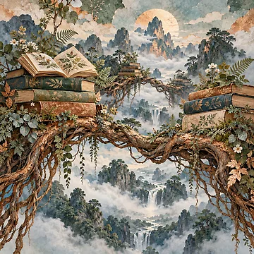 Artwork thumbnail, Aerial Roots Library by DrizzyV