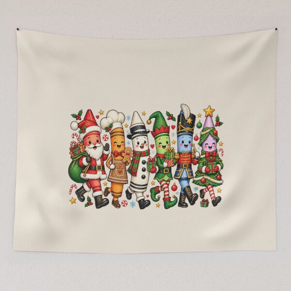Item preview, Christmas Crayons Santa Elf and Nutcracker Holiday Parade designed and sold by AmiGraph.