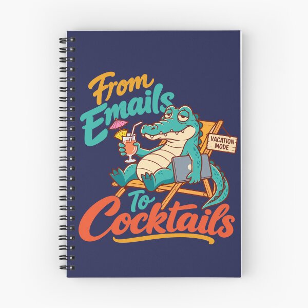 Item preview, From Emails to Cocktails Vacation Humor designed and sold by PunchDrop.