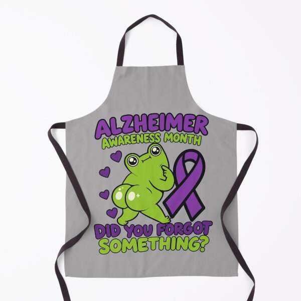 Item preview, Alzheimer Awareness Month Forgetful Frog Ribbon Memory Loss designed and sold by ALCOSHIRTS OFFICIAL.