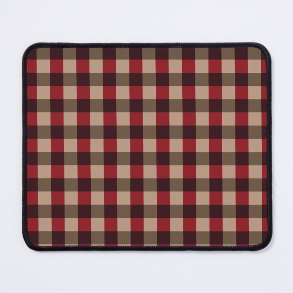 Item preview, Minimalist Burgundy & Espresso Color Checkered Grid | Retro Crimson & Warm Brown Color Checkerboard Pattern | Minimalist Gift for Her Mom Bride designed and sold by VivaFy.