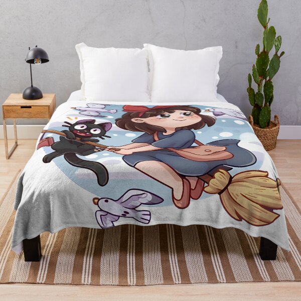 Artikelvorschau, Kawaii-Kunstmädchen [[Kikis]] geht -%[Ghiblis]%- wegfliegender Vogel entworfen und verkauft von Renrinakagi.