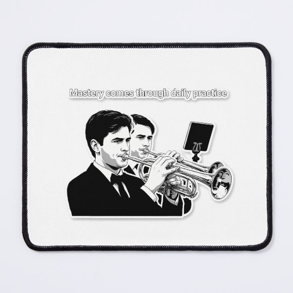 Item preview, Brass Player with Practice Quote designed and sold by NiftyWrx.
