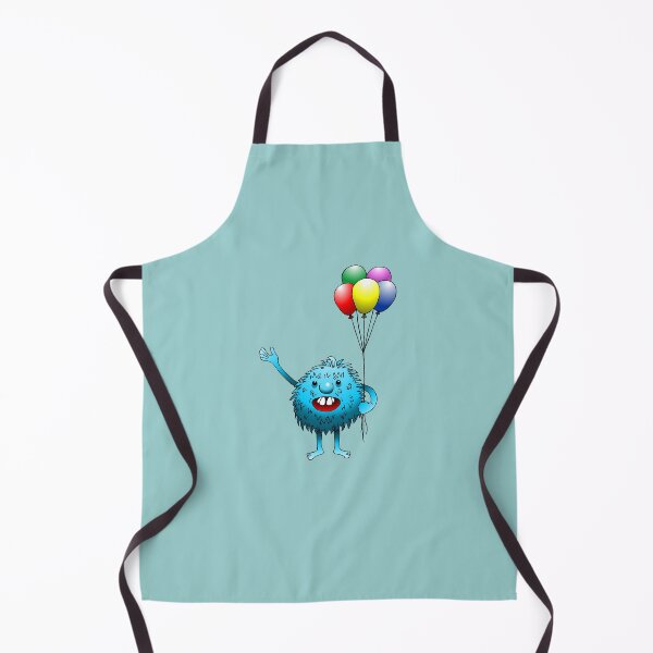 Item preview, Cute monster holding party balloons designed and sold by Restarter.