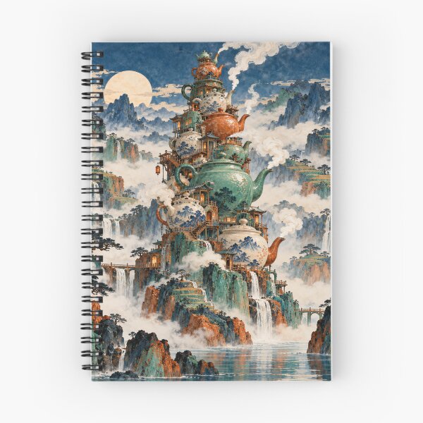 Item preview, Tea Tower Among Mountains designed and sold by DrizzyV.