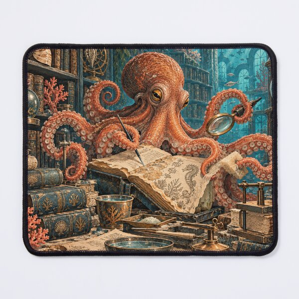Item preview, The Bookbinding Octopus designed and sold by DrizzyV.