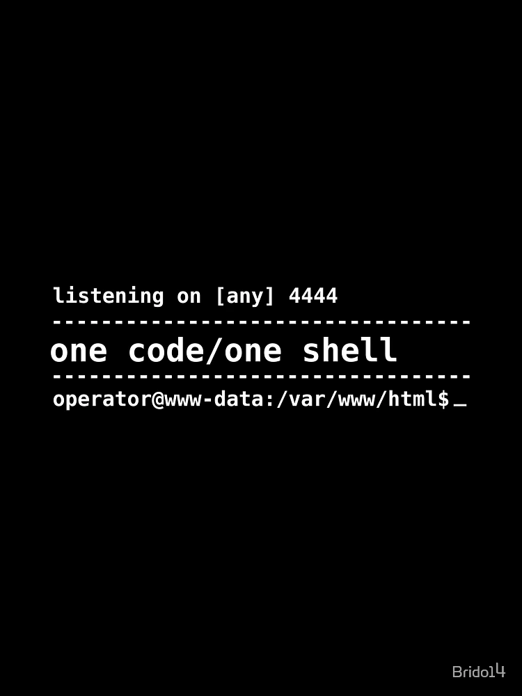Thumbnail 7 of 7, Oversized T-Shirt, One Code One Shell – Reverse Shell Pentesting Terminal Design designed and sold by Brido14.