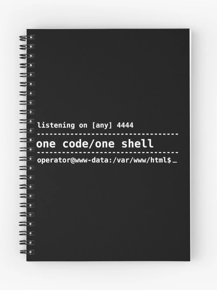 Thumbnail 1 of 3, Journal, One Code One Shell – Reverse Shell Pentesting Terminal Design designed and sold by Brido14.
