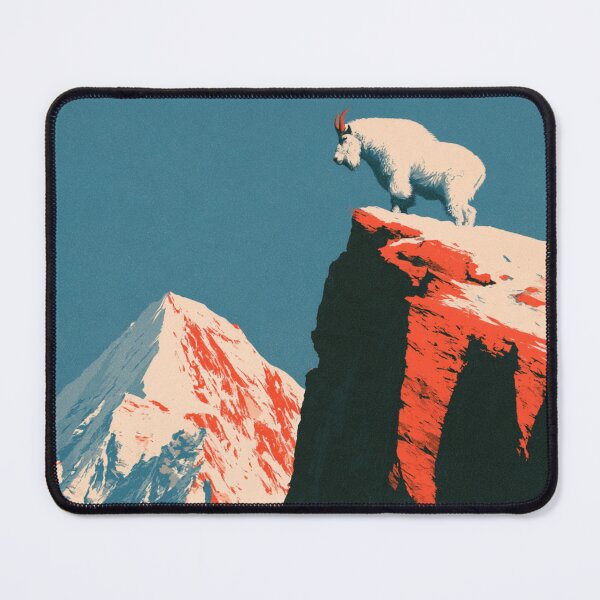 Item preview, Mountain Winter Goat designed and sold by NicolasGlowArt.