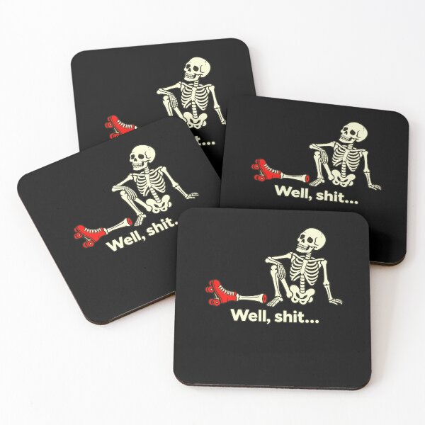 Item preview, Well, Shit... Roller Skating Accident Humor Skater designed and sold by FolkGraphics.