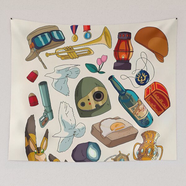 Item preview, Cute kawaii art [[laputas's]] go -%[ghiblis]%- flying aways sky designed and sold by Renrinakagi.