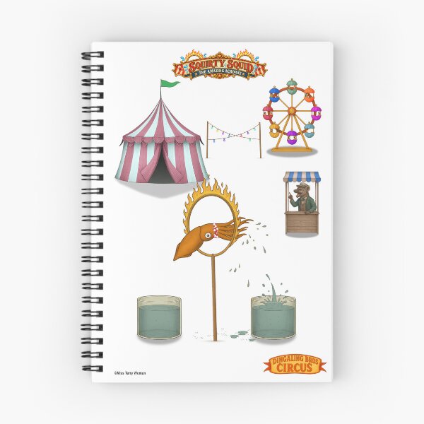 Item preview, Squirty squid: Vintage Circus Animal Parody designed and sold by MissTerryWoman.