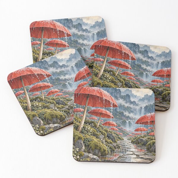 Item preview, The Garden of Inverted Umbrellas designed and sold by DrizzyV.